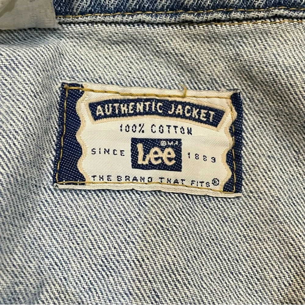 Vintage Lee Denim Jean Trucker Cowboy Ranch Jacket Men’s Size XL Long - Picture 4 of 4